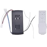 uaelua Universal Ceiling Fan Remote Control Kit Replacement, 6-Speed &amp; Timing, Remote Replacement for 24V DC Ceiling Fan Light