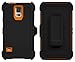 Galaxy S5 Case, ToughBox [Armor Series] [Shock Proof] [Black | Orange] for Samsung Galaxy S5 Case [Built in Screen Protector] [With Holster & Belt Clip] [Fits OtterBox Defender Series Belt Clip]