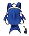 Toddler Kids Leash Backpack Cute Shark with Safety Harness Anti-lost Leash and Chest Strap for Preschool Child - Blue