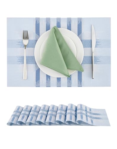 Leetaltree Geometric Print Blue Placemats