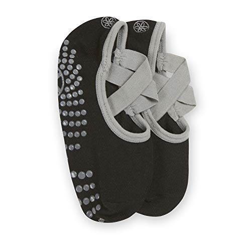 image for Gaiam Grippy Yoga Barre Socks | 3 Pack | Non Slip Sticky Toe Grip Acce