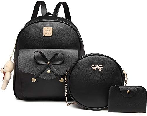 Mini Backpack Bowknot Leather-More Colors Avail. Amazon.com: K.E.J. Women Mini Backpack Purse Bowknot Leather  main image 3
