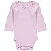 Wan-A-Beez 4 Pack Baby Girls' and Boys' Long Sleeve Bodysuits (3-6 Months, Pointelle)
