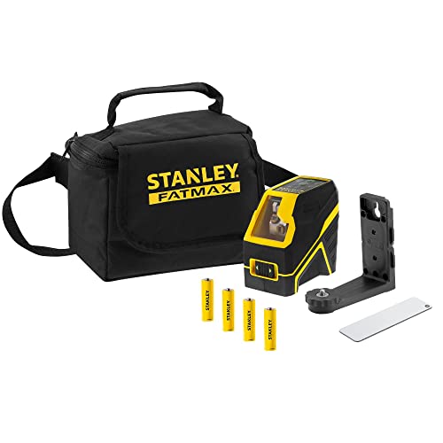 Stanley Fmht77586-1 Fcl-G Niveau Laser Croix Gamme Fatmax - Faisceau Vert - Portée Jusqu'à 50 M avec Cellule De Détection (Non Fournie) - Livré avec 2 Accessoires et Piles