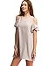 Milumia Women's Summer Cold Shoulder Ruffle Sleeves Shift Dress