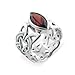 Borre Knot Garnet Ellipse Viking Braided Wedding Band Norse Celtic Sterling Silver Ring(Sizes 4,5,6,7,8,9,10,11,12,13,14,15)