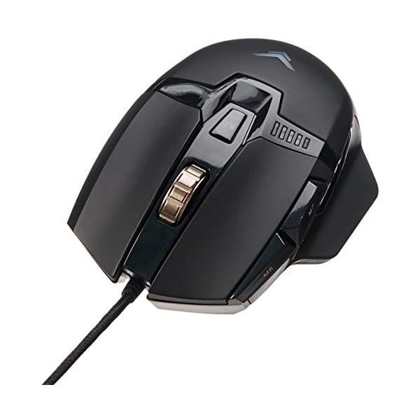 Amazon Basics Pc Programmable Gaming Mouse Adjustable 12 000 Dpi Weight Tuning Ultygames