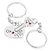 SOSUO Love Key To My Heart Cute Couple Keychain Love Keychain Key Ring