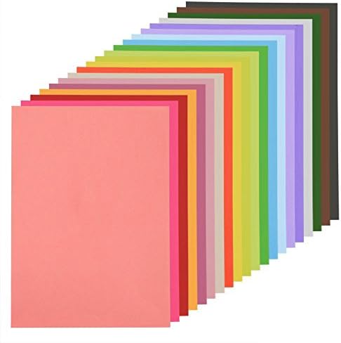 MAGICMAI Construction Paper Double Sided Lightweight Paper A4 Colored Paper 20 Colors 100 Sheets