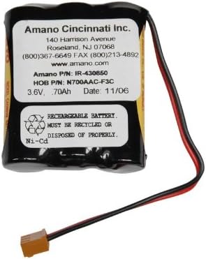 Amazon.com: Amano MJR 7000/8000 Ni-Cad Battery Replacement: Camera & Photo