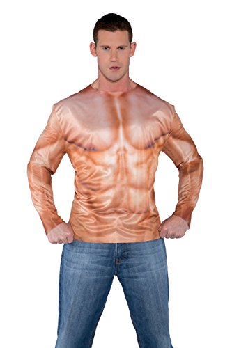 Underwraps Costumes Men's Muscles Costume - Photo Real Shirt