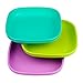Re-Play Toddler Plates - 22 Oz. Deep-Walled Flat Kids Plates - Dishwasher & Microwave Safe - Made in USA - Set of 3-7.37