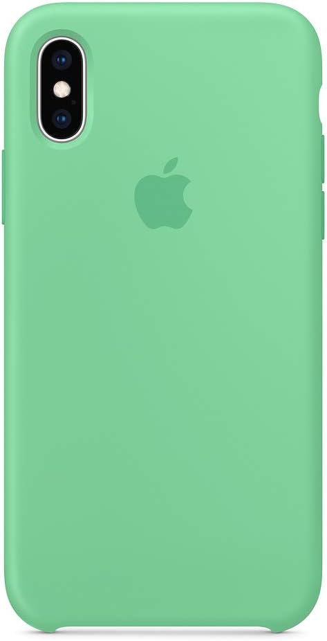 Silicone Case for iPhone X/XS,SAILONE Slim Liquid Silicone Soft Rubber Protective Phone Case Cover (with Soft Microfiber Lining) Compatible with iPhone X/XS(5.8Inch) (Spearmint)