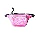 Fanny Pack Waist Bag Holographic Shiny Fanny Bag for Women Rave Festival Hologram Bum Travel Waist Pack-Silver