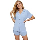 HEARTNICE Womens Short Pajama Set, Lightweight