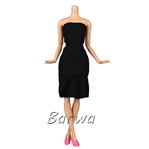 BARWA Lot 20 = 10 Set Fashion Handmade Clothes Outfit + 10 Pairs Shoes for Barbie Doll XMAS GIFT