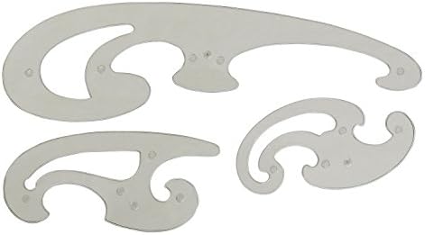 ウチダ 爆安 雲形定規 3枚組 014 0156