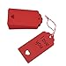 Zealor 100 Pieces Red Kraft Paper Gift Tags with String for Valentine Wedding Party