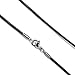 Loralyn Designs Brown Round Leather Necklace Cord (2mm) with Stainless Steel Clasps (16 Inch)