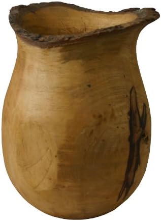 Cohasset Tamarind Decorative Wooden Vase, 10-Inch