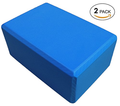 LUXEHOME Yoga Brick for Sports Exercise Fitness, 2 Pack EVA ECO Friendly Foam Extra Wide Yoga Blocks 4 In. x 6 In. x 9 In. Assort Colors, Perfect for Stretch Exercise Gym Exercise Body Building (Blue) - Thumbnail 6