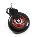 RevoSmooth Premium Rollerblade Style Rubber Office Racing Chair Caster Replacement, Set of 5 (3