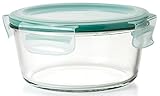 OXO Good Grips 7 Cup Smart Seal Leakproof Glass Round Food Storage Container