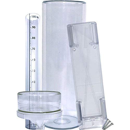 Precision Rain Gauge with Mounting Bracket (14" All Weather) (Heat and frost resistant)