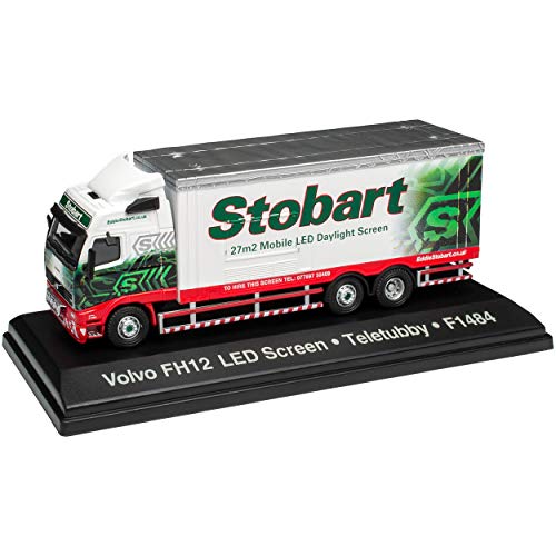 Volvo FH12 F1484 LED Screen Eddie Stobart LKW mit Sockel 1/76 Atlas Sonderangebot Modell Auto – Bild 4