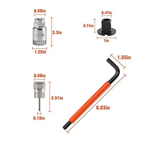 Bicycle Cassette Removal Tool Kit with Bottom Bracket Removal Remover