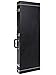 Gearlux Bass Guitar Hard Case, Fits Fender Precision/Jazz Bass and More with Exterior Lock and Key, Interior Accessory Compartment, and Plush Interior Padding - Black