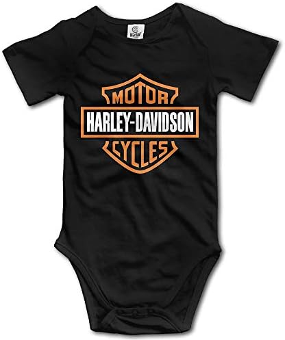Harley Davidson Logo Infant Short Sleeve Bodysuit Jumpsuit