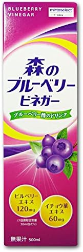Japanese Supplement Nutritional Drink Drink 500ml of blueberry vinegar blueberry vinegar Morikawa Kenko-do forest