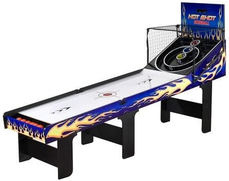 Carmelli NG2015 Carmelli Hot Shot Foldable Skeeball Table with Reinforced Legs Built-in Automatic Ball Return System and 2 Player Electronic LED Scoring