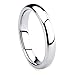 Tungsten Metal 4MM Plain Dome Wedding Band Ring Ring Size 4-12