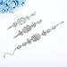 mecresh Silver Bridal Long Earring and Tennis Bracelet Austrian Crystal Jewelry Sets