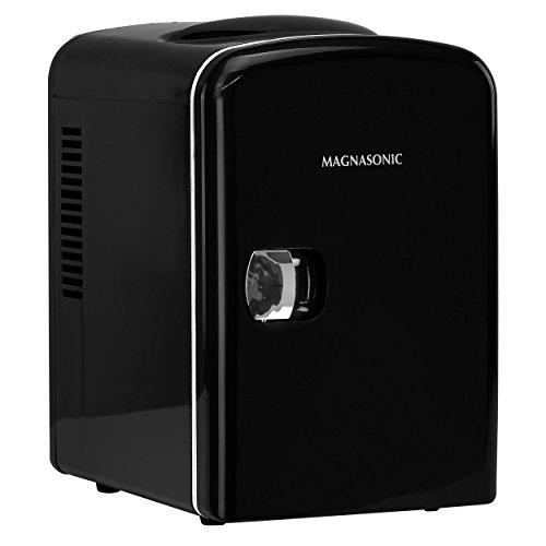 Magnasonic Portable 6 Can Mini Fridge Cooler & Warmer, 4L Capacity