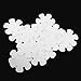 20PCS Flower Shape Anti-Slip Bathtub Stickers Safety Bath Shower Treads 10CM (Clear)