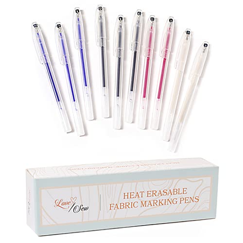Love Sew Heat Disappearing Fabric Marking Pens Draw On Fabric Erase