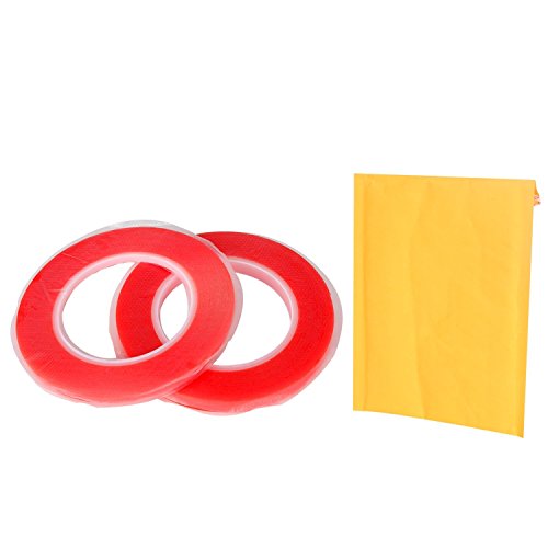 DIYPHONE Heat Resistant 2mm PET Red Film Tape Transparent Double Sided Tape Rolls Strong Adhesive Sticker Tape for iPhone LCD Touch Screen Repair, Length 25M - Thumbnail 5