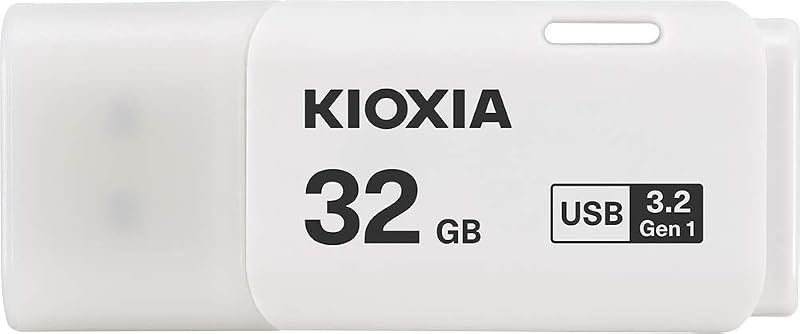 KIOXIA 32GB TransMemory U301 USB 3.2 Flash Drive White