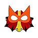 STARKMA 10pcs Cartonn Hero Dragon Animal Face Masks Party Favors Dress Up Costume Set
