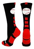 MadSportsStuff Baseball Logo Crew Socks