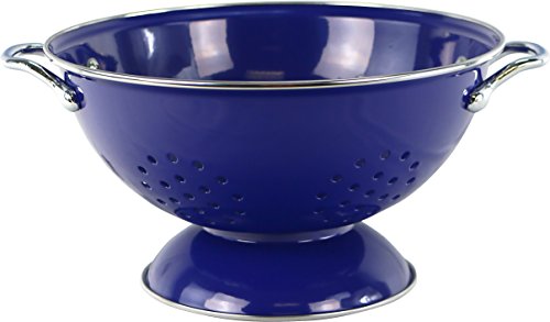 Calypso Basics by Reston Lloyd Powder Coated Enameled Colander, 3 Quart, Indigo
