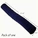 FY-Living Memory Foam Twist Pillow Roll for Neck, Lumbar or Legs, Shape Bendable, Navy Velour Cover