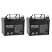 12V 35Ah Pride Mobility Jazzy Select 6 Replacement Battery - 2 Pack