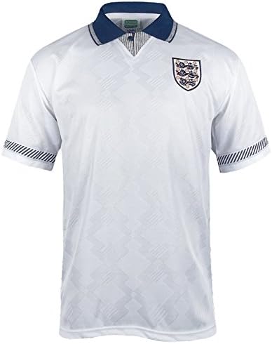 England Official Football Gift Mens 1990 World Cup Finals Home & Away Kit Shirt
