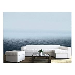 Large Wall Mural - The Ocean in The Mist | Self-Adhesive Vinyl Wallpaper/Removable Modern Wall Decor - 66x96 inches