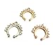 Septum Fake Nose Ring Jewelry,Women Girls Septum Ring Faux Nose Rings Non-Piercing Jewelry Clip On Clicker (3 PCS)