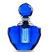 H&D Blue Vintage Crystal Empty Mini Refillable Perfume Bottle